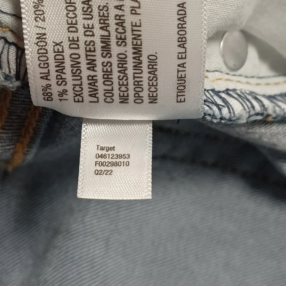 Cat & Jack Jeans Boys 16 Blue Straight Stretch Adjustable Waist 046123953